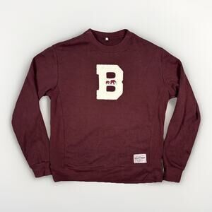 Brooklyn Circus Varsity Crewneck B Sweatshirt Elephant Burgundy Men’s Size L